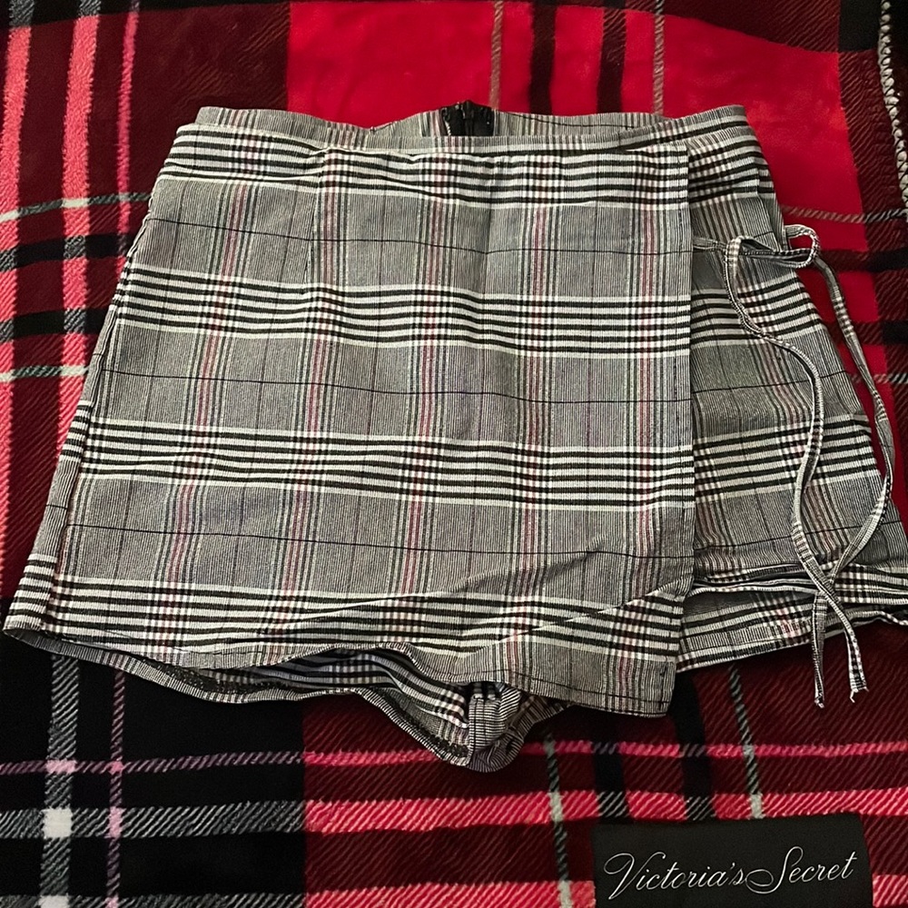 Plaid skort